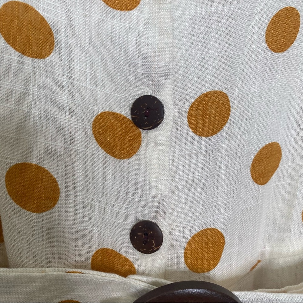 Monteau Los Angeles Polka Dot Sleeveless Jumpsuit Sz S - Picture 11 of 16